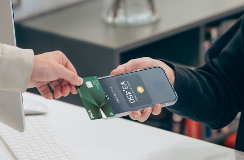 Squareのスマホでタッチ決済