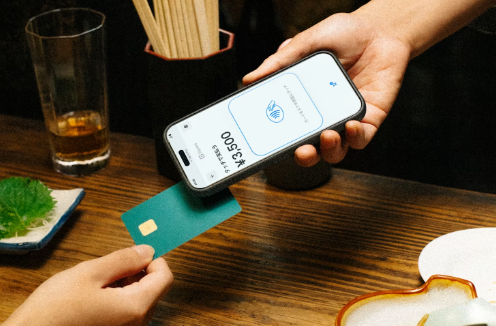 スクエアのスマホのタッチで決済