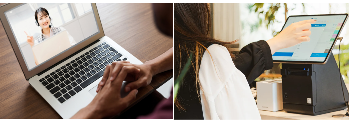 スマレジのオンライン相談とショールームのイメージ